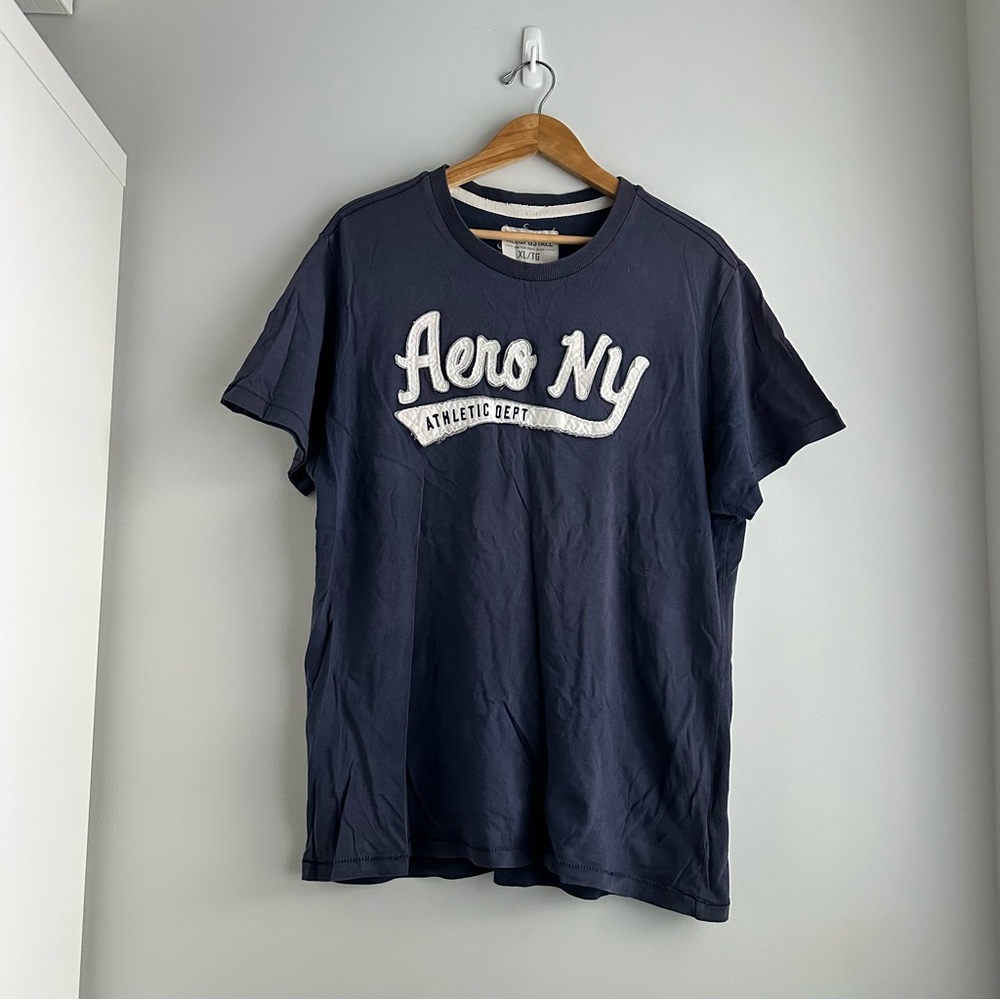 Aeropostale Navy Graphic Tee